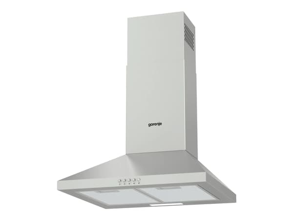 Gorenje Essential WHC529E4X - Kåpa - skorsten - bredd: 50 cm - djup: 45 cm - utsug och återcirkulering (-) - rostfritt stål