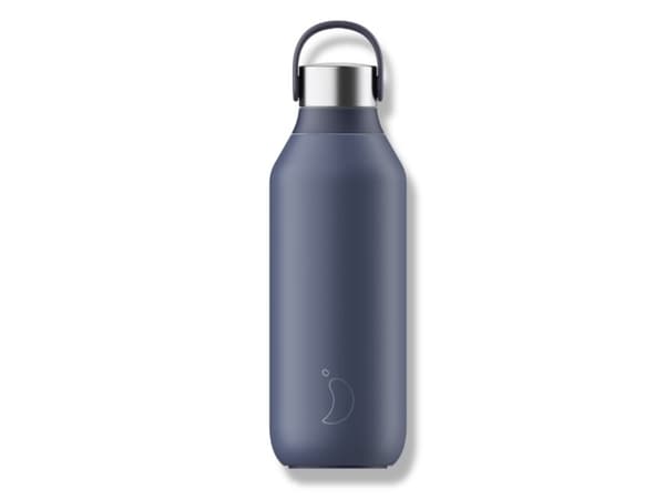 Chilly''s s Trinkflasche Serie2 Whale Blue 500ml, 500 ml, Daglig bruk, Blå, 24 timer, 12 timer, Skrulokk