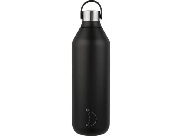 Chilly''s B1000S2ABLK, 1000 ml, Daglig användning, Svart, 24 h, 12 h, Skruvlock