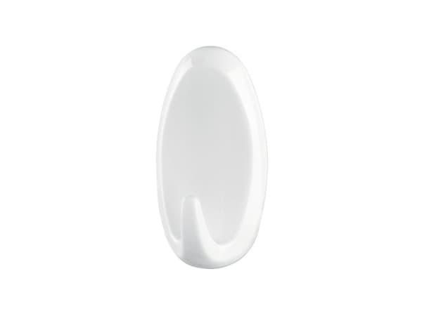 Tesa Powerstrips Large Oval - Självhäftande krok - vit (paket om 2)