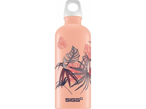 SIGG Lucid Florid Shy Pink, 600 ml, Daglig bruk, Grå, Rosa, Aluminium, Voksen, Kvinne