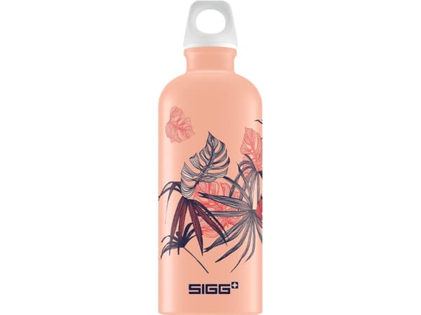 SIGG Lucid Florid Shy Pink, 600 ml, Päivittäinen käyttö, Harmaa, Vaaleanpunainen, Alumiini, Aikuinen, Nainen