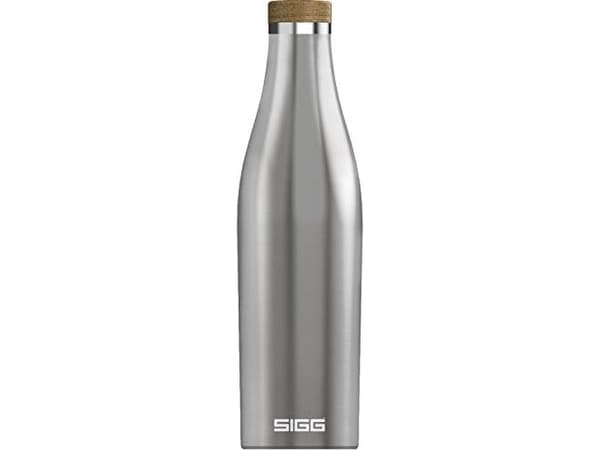SIGG Meridian Brushed, 500 ml, Päivittäinen käyttö, Harjattu teräs, Bamboo, Ruostumaton teräs, Yksivärinen, Kiina