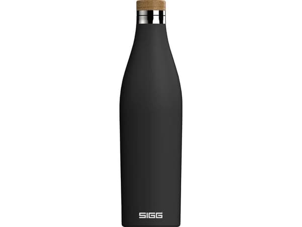 SIGG Meridian Black, 700 ml, Daglig bruk, Sort, Bamboo, Rustfritt stål, Monokromatisk, China