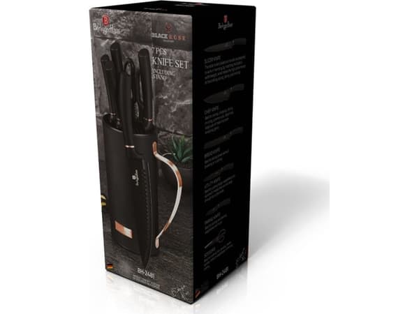 Berlinger Haus Knife set in a block of 7 elements Black Rose Berlinger Haus BH-2481 Black