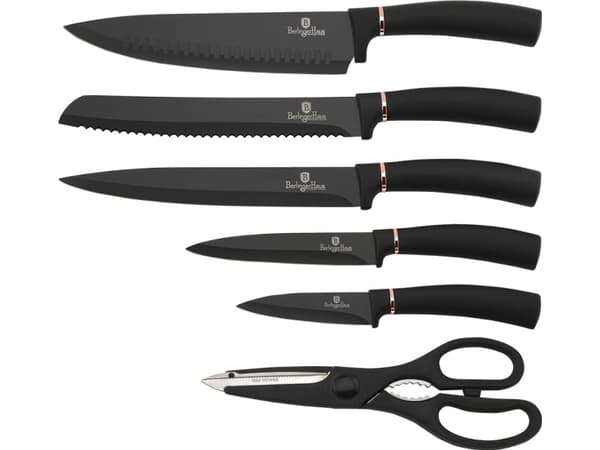 Berlinger Haus Knife set in a block of 7 elements Black Rose Berlinger Haus BH-2481 Black