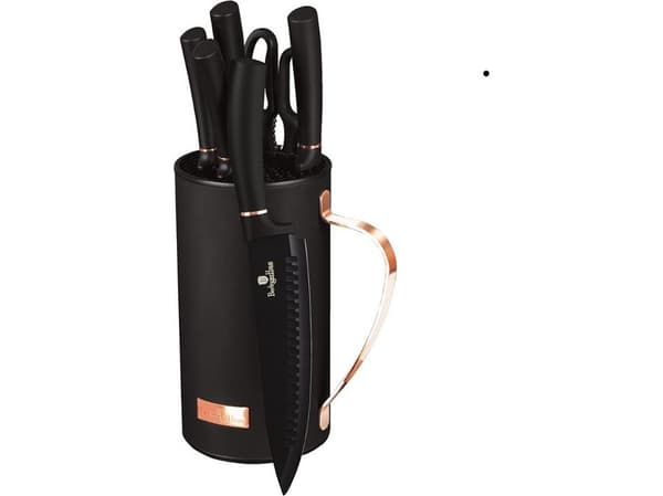 Berlinger Haus Knife set in a block of 7 elements Black Rose Berlinger Haus BH-2481 Black