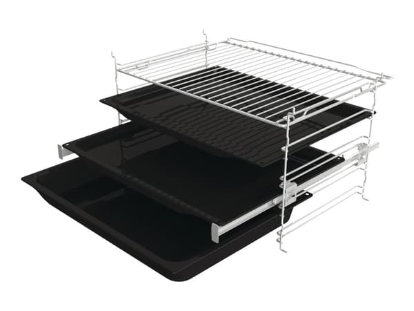 Gorenje Essential BPS6737E14BG - Ugn - med ångfunktion - för inbyggnad - nisch - bredd: 56 cm - djup: 55 cm - höjd: 59 cm - med självrengöring - klas