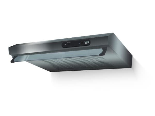 Beko CFB 6310 X - Kåpa - standard - bredd: 59.8 cm - djup: 47 cm - utsug och cirkulation - rostfritt stål