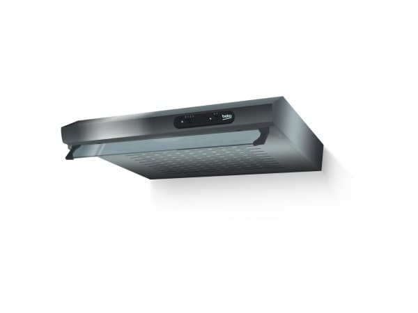 Beko CFB 6310 X - Kåpa - standard - bredd: 59.8 cm - djup: 47 cm - utsug och cirkulation - rostfritt stål