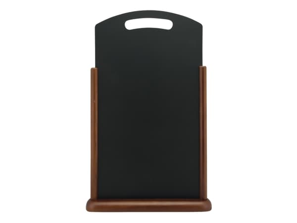 Securit® HANDLE-XL pöytäkyltti tummanruskeasta pyökistä