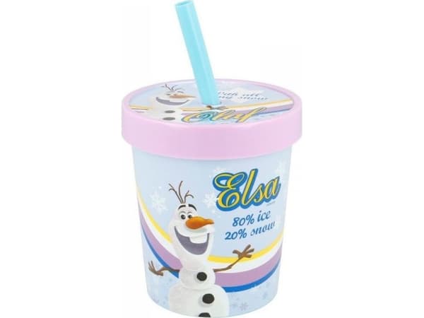 Frosset - Iskrembeger med sugerør 560 ml