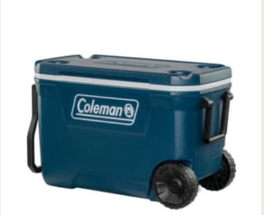 Coleman 62QT Xtreme, Sininen, Suurtiheyspolyeteeni (HDPE), Polyuretaani (PU), 2 renkaita, Muovi, Musta