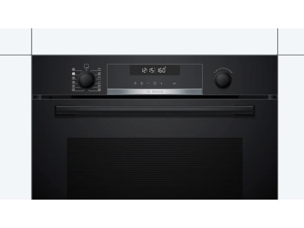 Bosch Serie | 6 HRA578BB0S - Ovn - med dampfunksjon - innebygd - fordypning - bredde: 56 cm - dybde: 55 cm - høyde: 58.5 cm - med selvrens - Klasse A