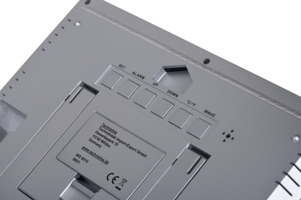 Technoline WS 8016, Digital väckarklocka, Grå, AA Mignon LR06, 225 mm, 24 mm, 143 mm