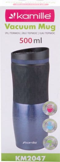 Kamille lämpömuki KM-2047 500ml laivastonsininen