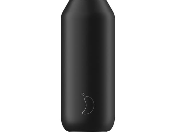 Chilly''s B500S2ABLK, 500 ml, Daglig användning, Svart, 24 h, 12 h, Skruvlock