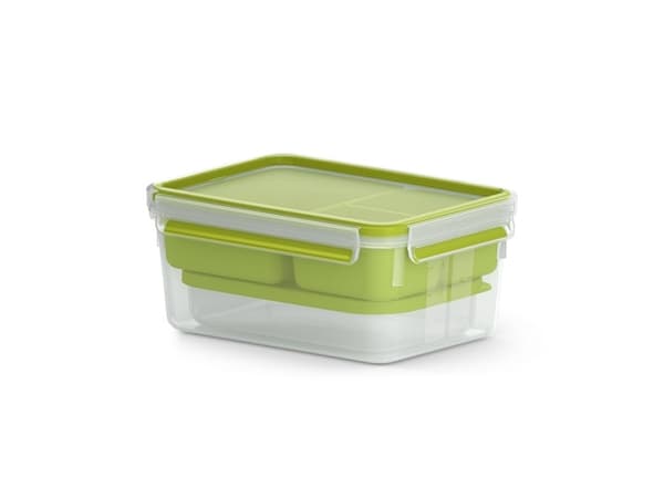 EMSA CLIP & GO XL Lunchlåda 2,3 l Grön, Transparent 1 styck