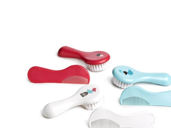 Suavinex Brush-Comb Set, Børste og kam, Rosa, Plast, Fluffy, Gutt/Jente, 2 stykker