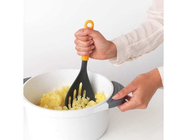 Brabantia Tasty+, Traditionell potatismosare, Svart, Gul, Nylon, 110 mm, 65 mm, 263 mm