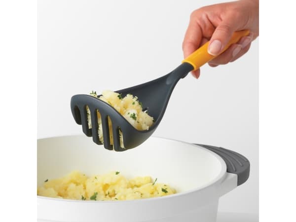Brabantia Tasty+, Traditionell potatismosare, Svart, Gul, Nylon, 110 mm, 65 mm, 263 mm