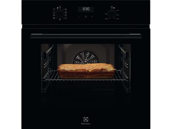 Electrolux SurroundCook 600 EOF5C50BZ - Ovn - innebygd - fordypning - bredde: 56 cm - dybde: 55 cm - høyde: 57.8 cm - med selvrens - Klasse A - svart
