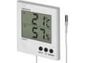 Miniatyrbilde 2 av 2: Emos E8471, Elektronisk miljøtermometer, Innendørs/utendørs, Digital, Hvit, Firkantet, F, °C