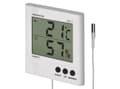 Miniatyrbilde 1 av 2: Emos E8471, Elektronisk miljøtermometer, Innendørs/utendørs, Digital, Hvit, Firkantet, F, °C