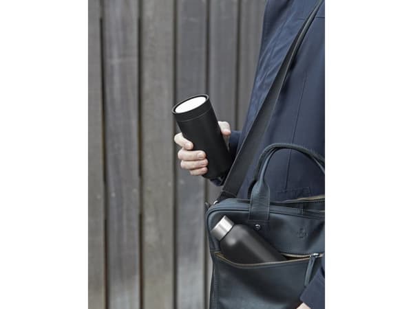 Stelton To Go Click, Musta, Ruostumaton teräs, Polypropeeni, Muovi, Kahvi, Mehu, Tee, 4 h