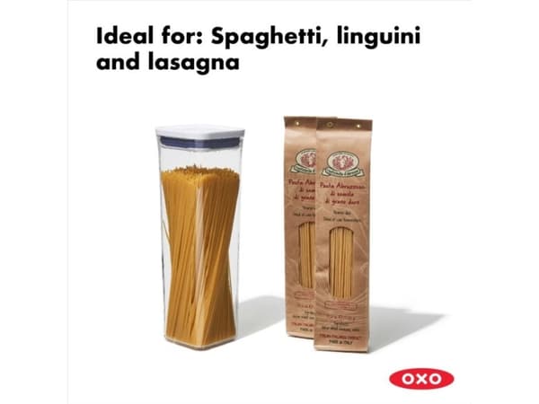 OXO 11233800, Universaali astia, 2,1 L, Läpinäkyvä, Irrotettava kansi, Neliö, 104,1 mm