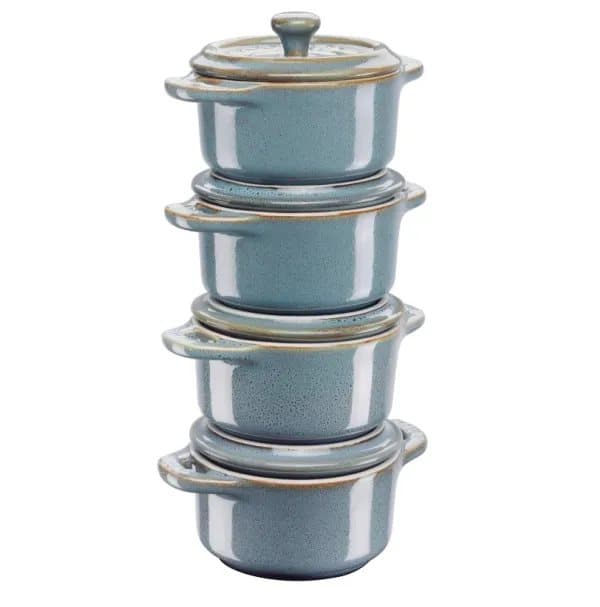 ZWILLING STAUB CERAMIQUE, Uunivuoka, Pyöreä, Keraaminen, 1 henkilö(t), Turkoosi, Emali