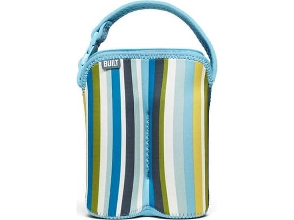 Built Built Bottle Buddy - Termoförpackning för dubbla flaskor (baby Blue Stripe)