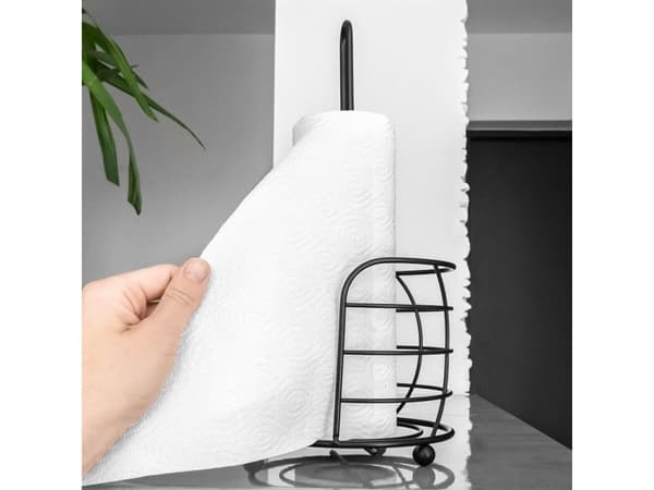 Vilde Köksställ, metall, BLACK, för pappershanddukar, papper, handdukshållare, pappershandduk
