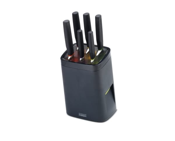 Joseph Joseph LockBlock, Kniv / Skjærer blokk sett, Rustfritt stål, Rustfritt stål, Svart, Svart, 7 stykker