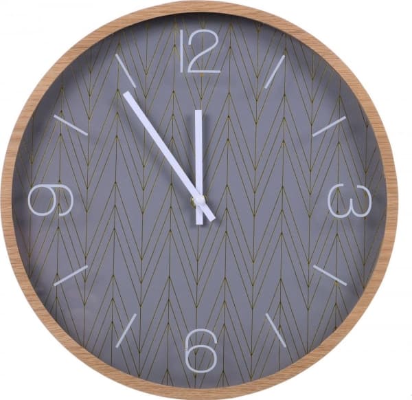 TECHNOLINE WT774453 Natur træ Elegant Loft vægur