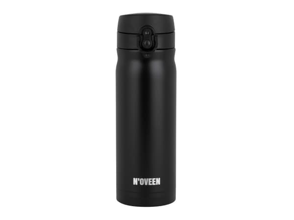 NOVEEN 400 ml lämpöpullo TB810 musta mattapintainen