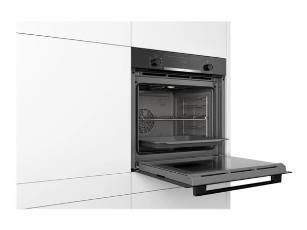 Bosch Serie | 4 HBA553BA0 - Uuni - sisäänrakennettu - markkinarako - leveys: 56 cm - syvyys: 55 cm - korkeus: 58,5 cm - itsepuhdistuva - A-luokka - m
