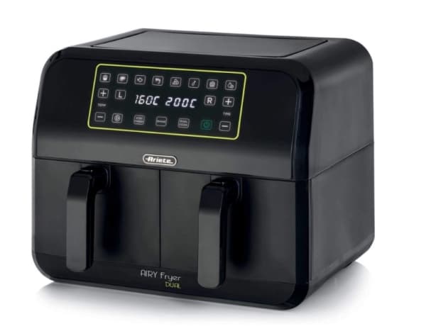 Ariete 4623/00, Varmluftsfrityr, 8 l, 3,4 kg, 35 °C, 200 °C, 60 min Sort
