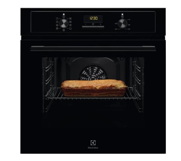 Electrolux EOF3H50BK, Medium, Elektrisk ugn, 65 l, 2090 W, 65 l, 2090 W Svart, Rostfritt stål