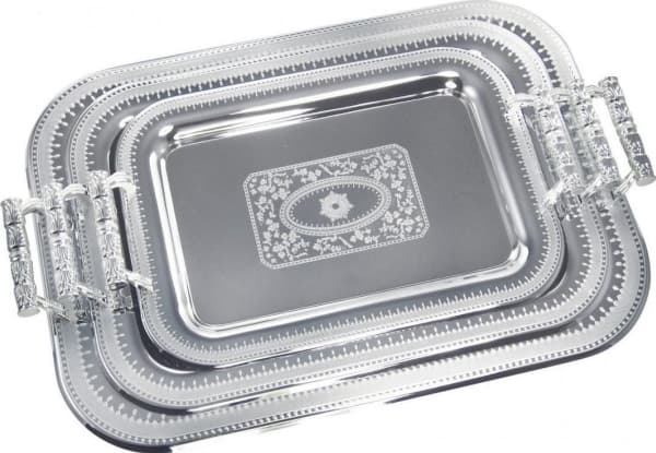 KingHoff 3 SERVERINGSBAKKER AV STÅL KINGHOFF KH-4744