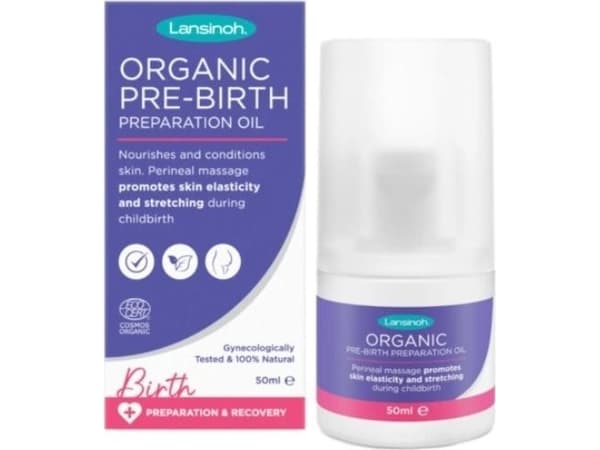 Lansinoh Prenatal Organic Perineal Massasjeolje 50ml Pericare