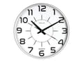 Miniatyrbilde 2 av 5: Unilux MAXI POP, Vegg, Quartz clock, Rund, Grå, Akrylonitril-butadien-styren (ABS), Plast, Glass
