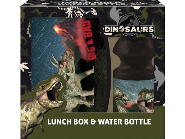 Derform frokostpose + bidon Dinosaur