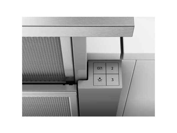 Electrolux Series 600 ExtractionTech LFP616X - Huppu - teleskooppinen - leveys: 59,8 cm - syvyys: 30 cm - poisto ja kiertoilma (-) - harmaa
