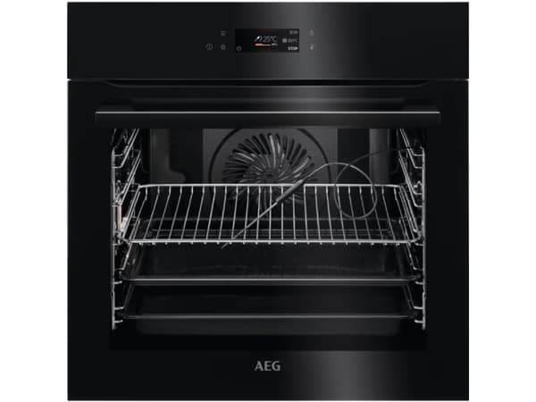 AEG BPE742380B, Medium, Elektrisk ovn, 71 l, 3500 W, 71 l, Innebygget