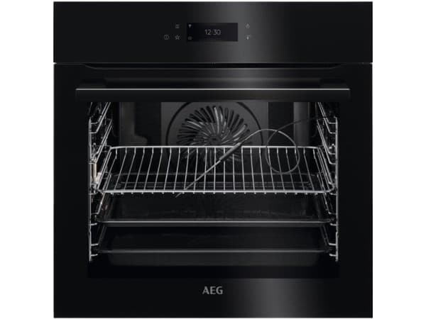 AEG BPE742380B, Medium, Elektrisk ovn, 71 l, 3500 W, 71 l, Innebygget Sort