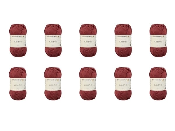 mez crafts Schachenmayr Catania 10x50g marsala red 396