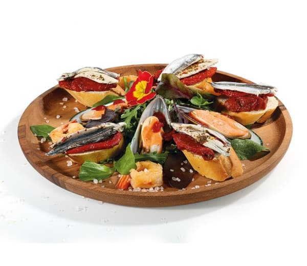 Zassenhaus Snackteller, Serveringsfat, Tre, Tre, Rund, 30 cm, 20 mm