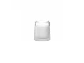 LEONARDO 018627, Rund vas, Transparent, Vit, Glansig/Matt, Bord, inomhus, 110 mm
