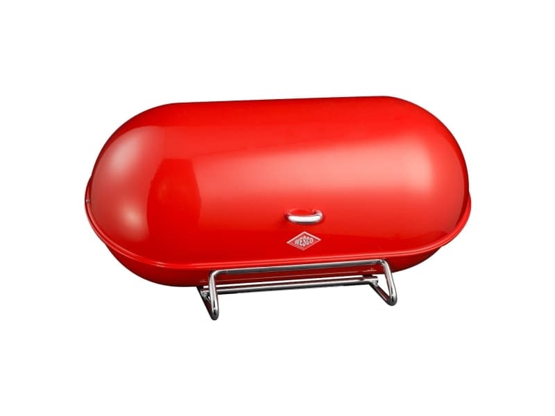 Wesco 222201-02, Oval, Röd, Stål, Röd, Stål, Lock med gångjärn